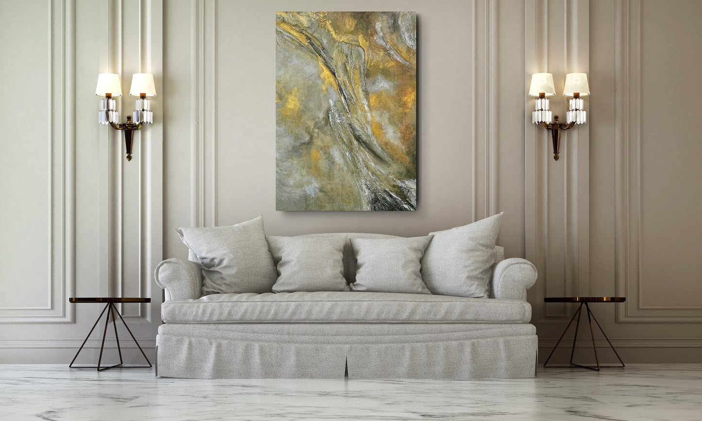 Just Breathe/ Mixed media abstract piece